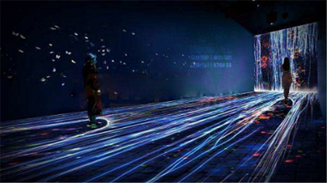 地面互動投影在展館、KTV等娛樂生活場所的應用